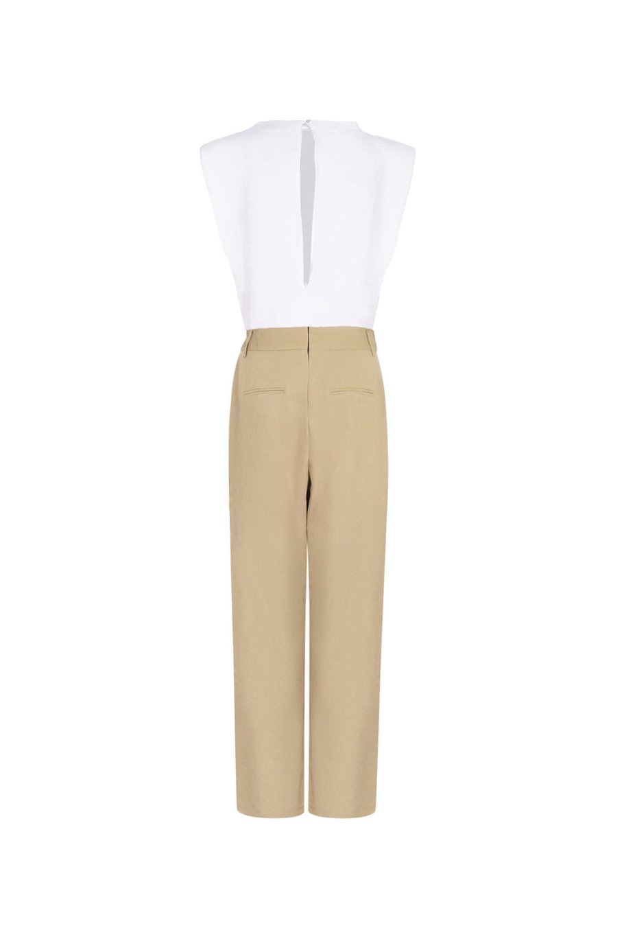 Jumpsuit CHIQUE beige-wit