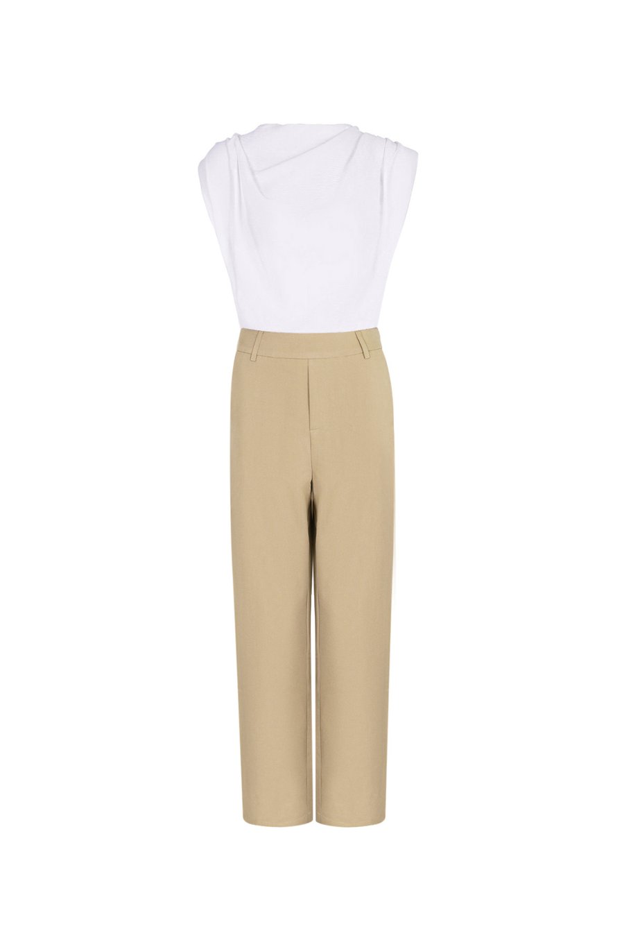 Jumpsuit CHIQUE beige-wit