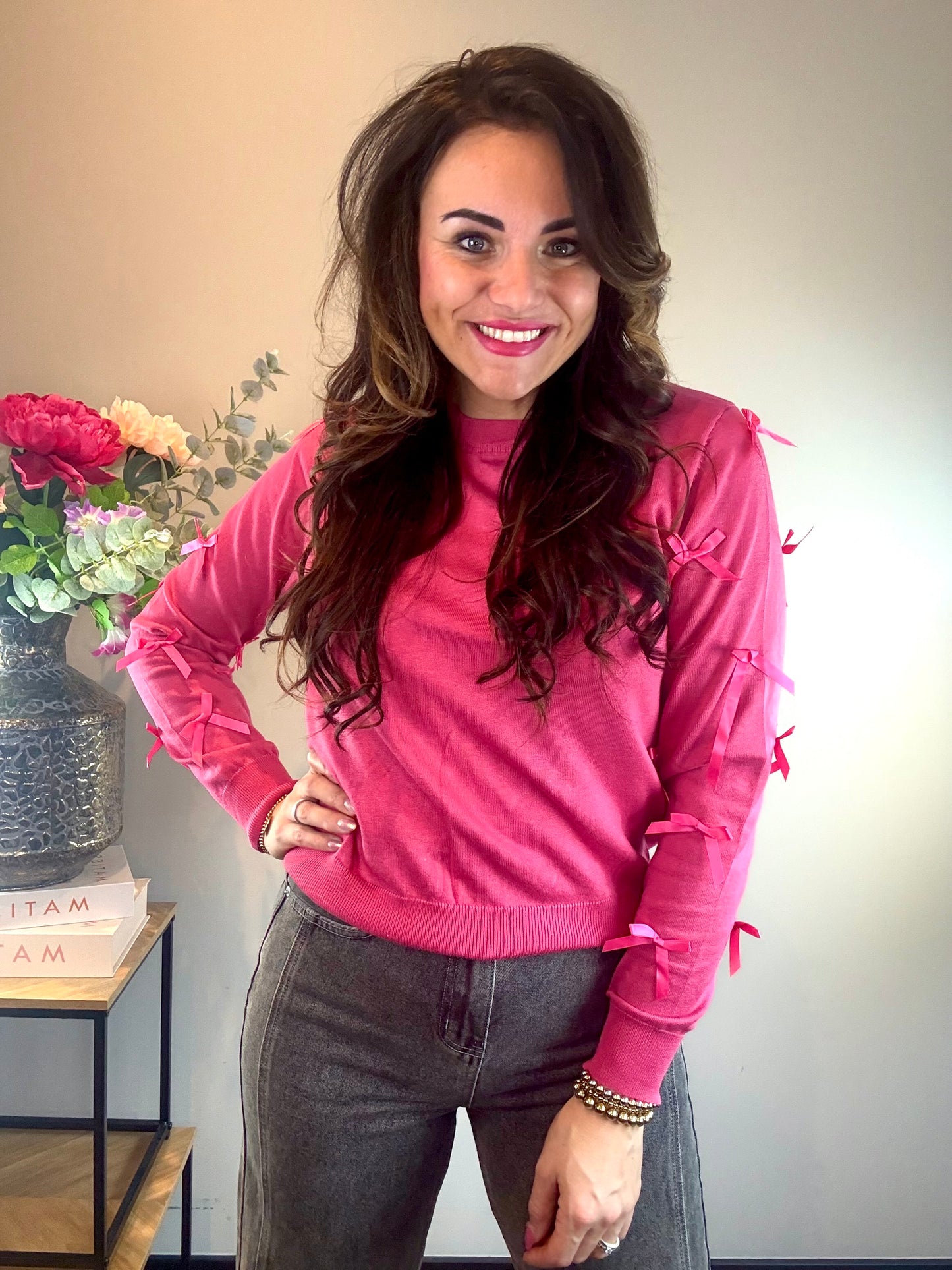 Trui BOW WHISPER - fuchsia