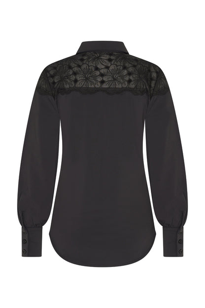 Travel blouse black 202435