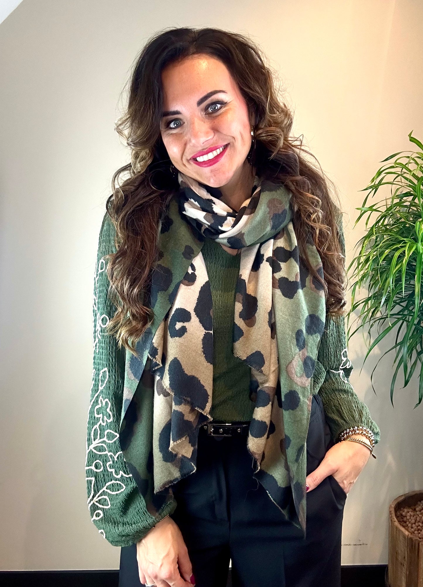 Sjaal SH69988 - GREEN