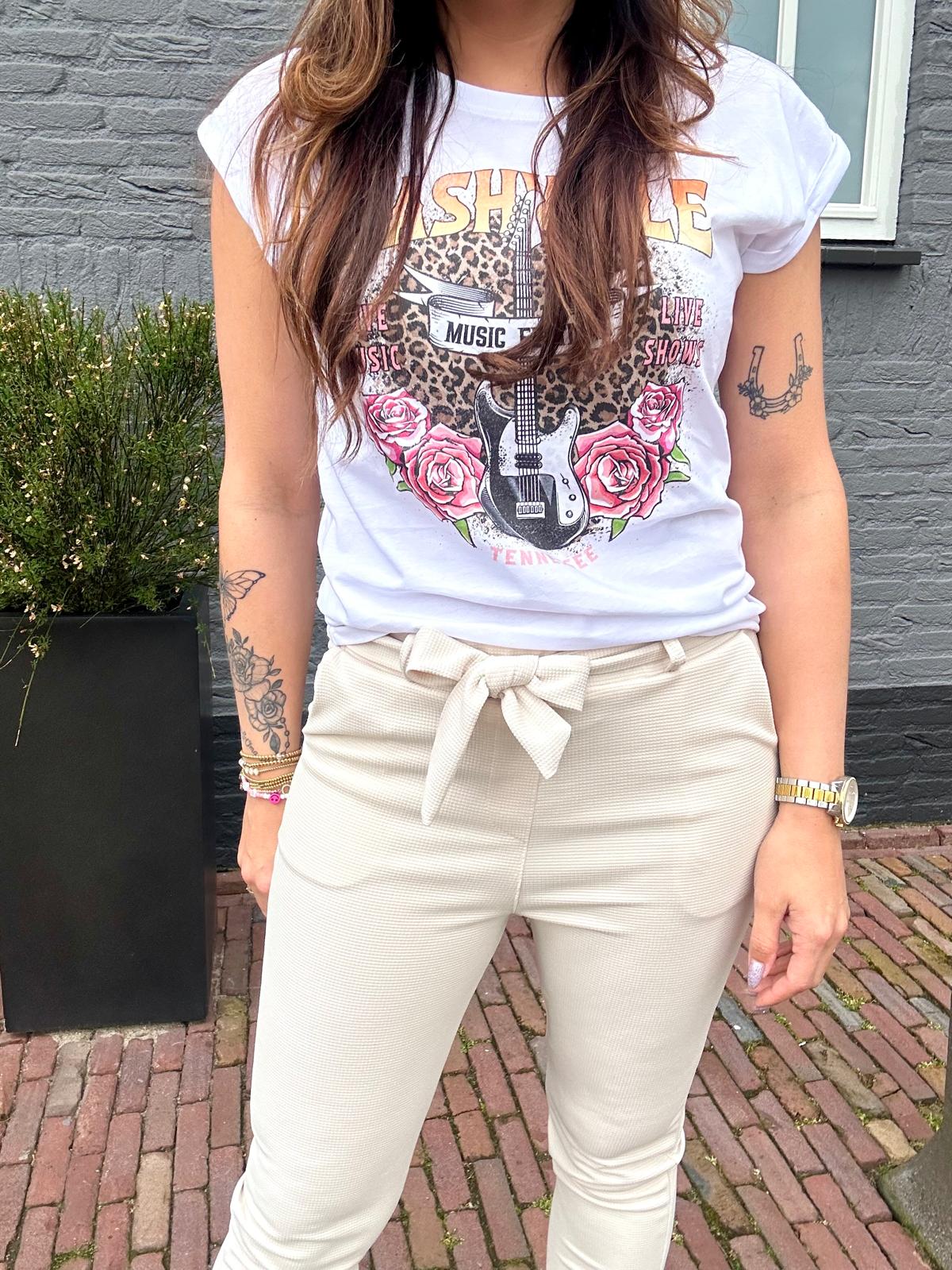 Broek WAFEL jolien beige