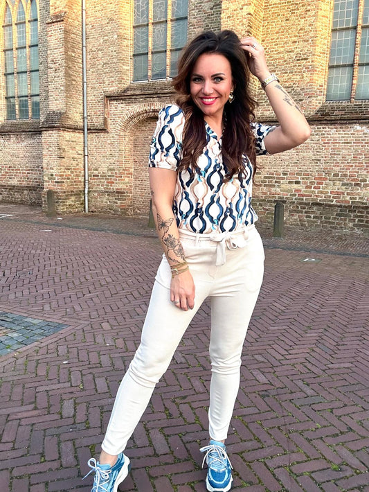 Broek WAFEL jolien beige