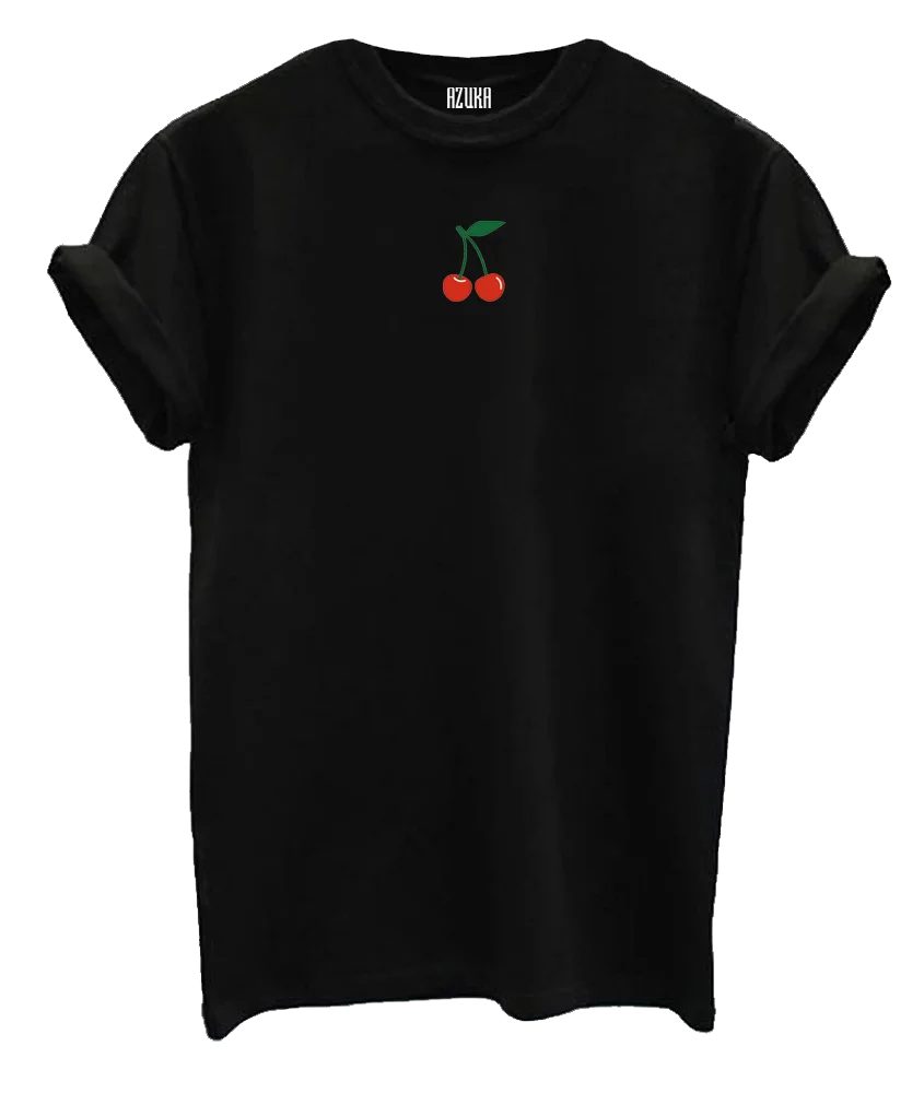 Shirt CHERRY rock fit zwart
