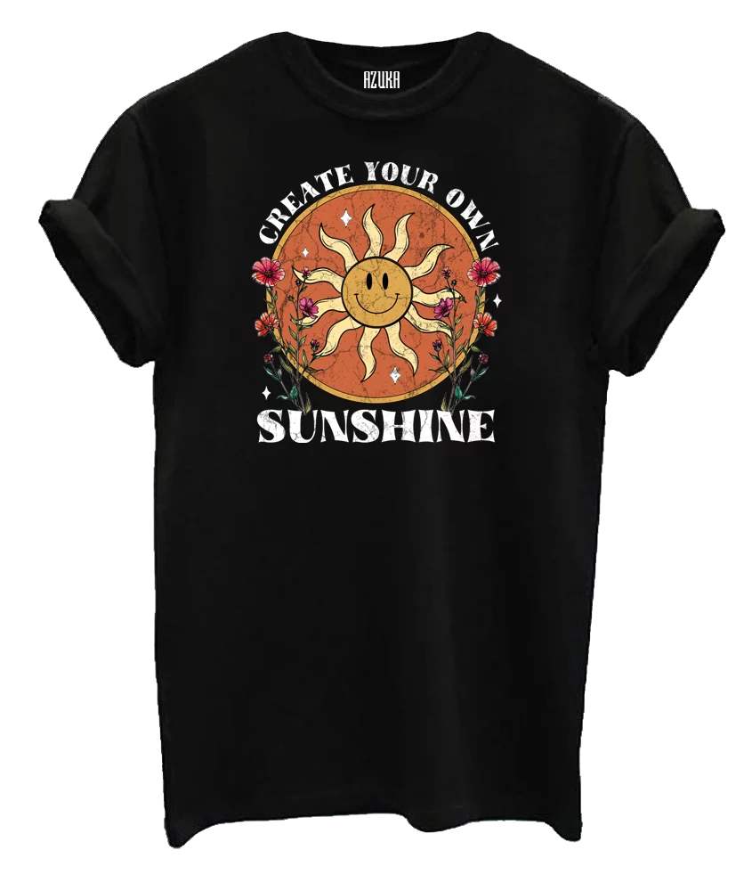 Shirt CREATE YOUR OWN SUNSHINE rock fit black