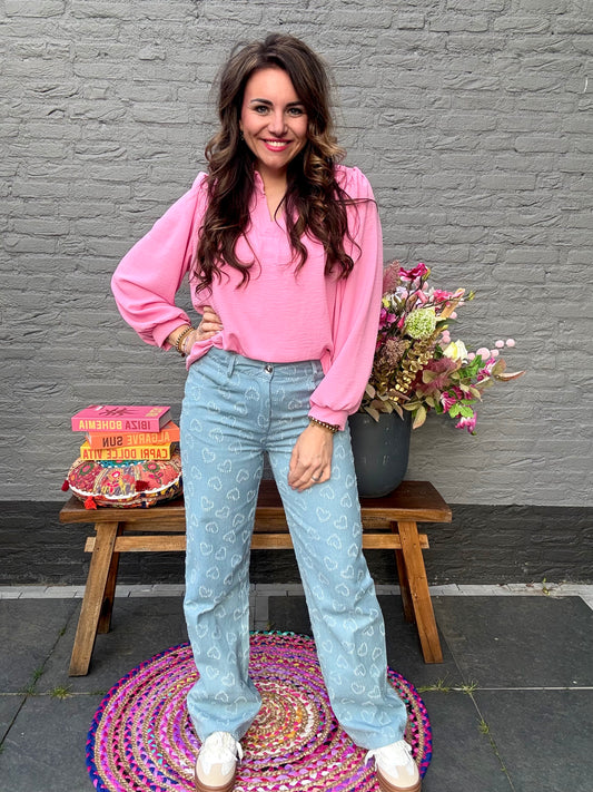 Blouse BLOESEM roze