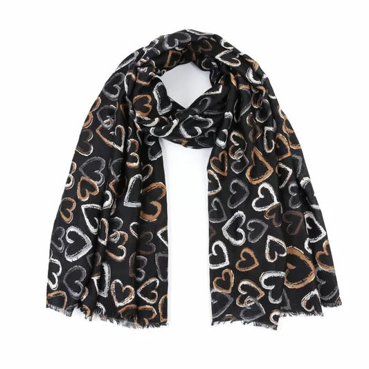 Sjaal SH69976 - BLACK
