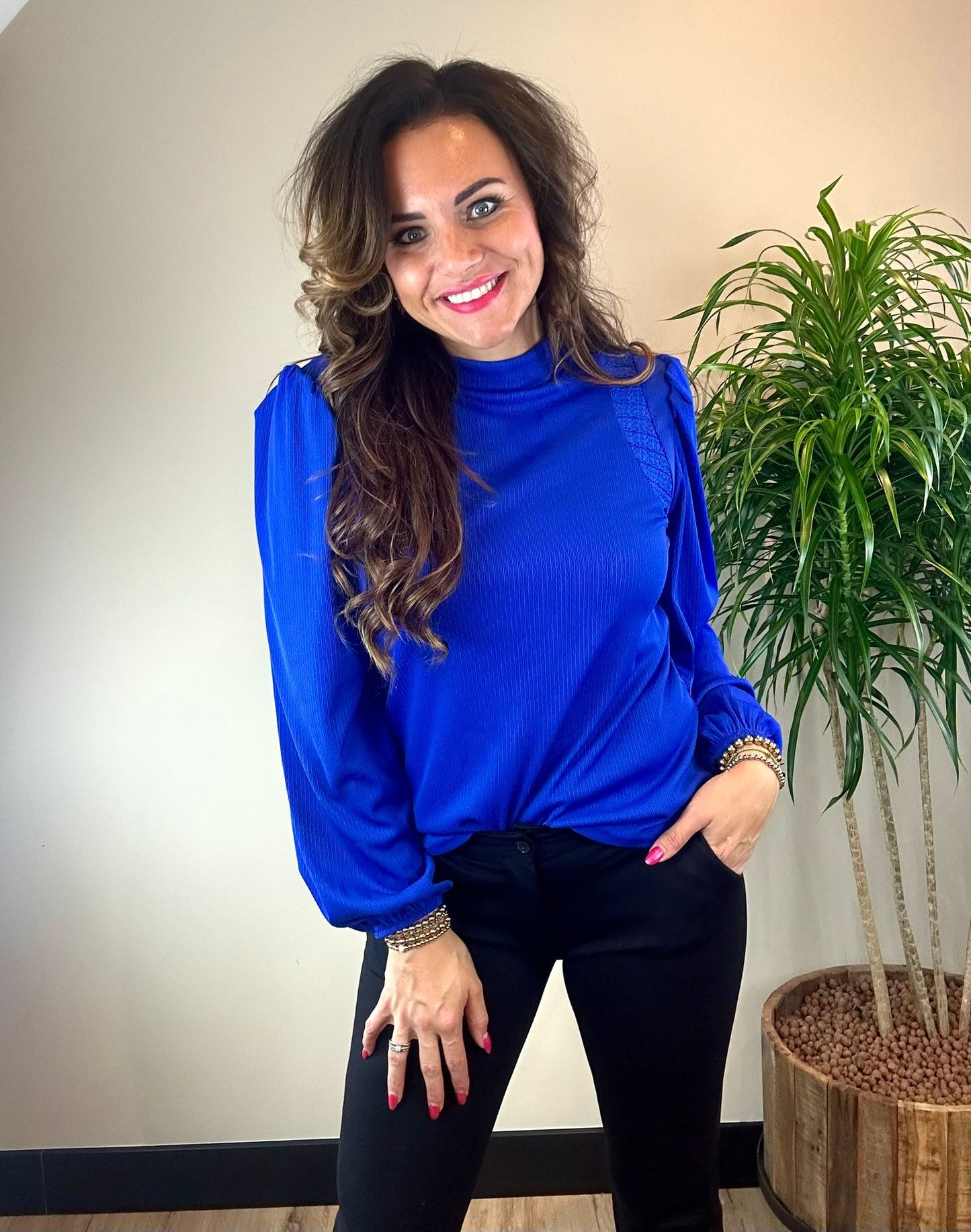 Shirt BONITO cobalt blauw