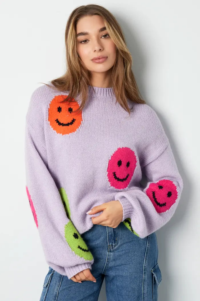 Trui SMILEY lila