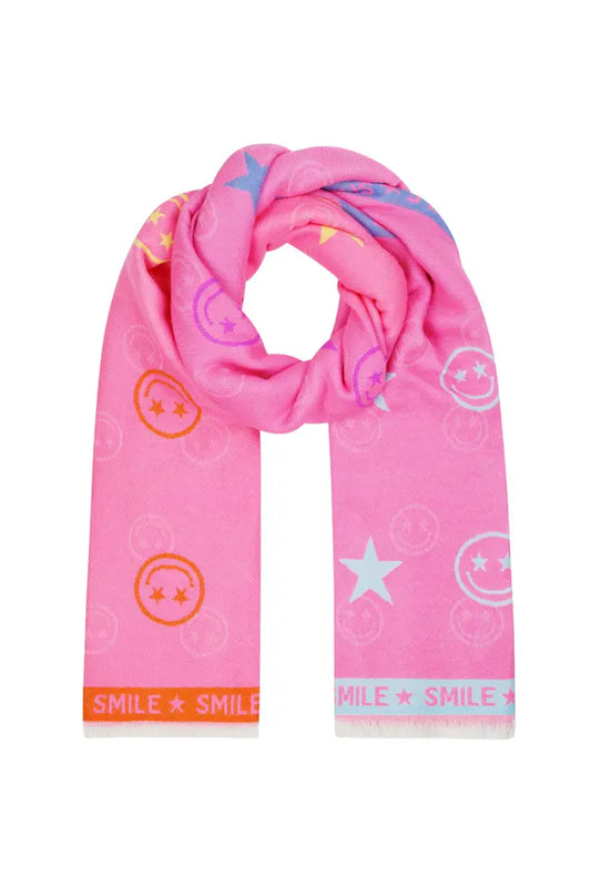 Sjaal SMILEY fuchsia