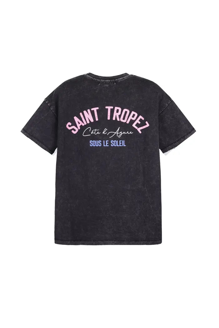 T-shirt SAINT TROPEZ donker grijs