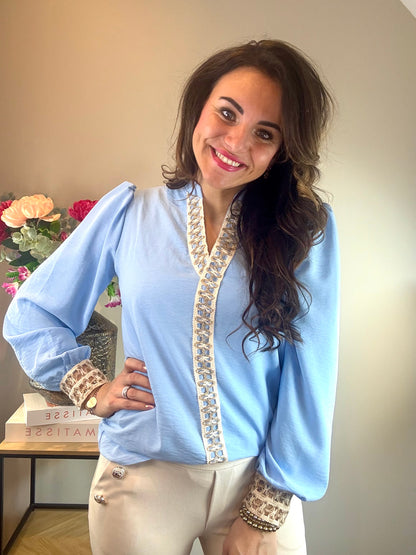 Blouse XIKKI blauw
