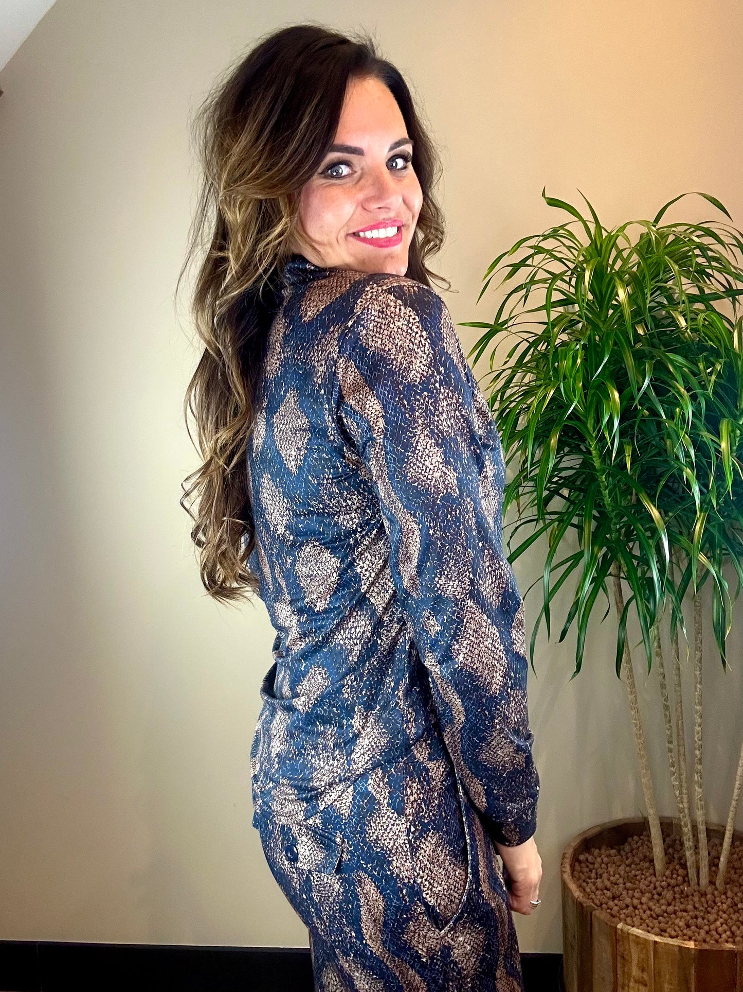 Blouse SNAKE blauw
