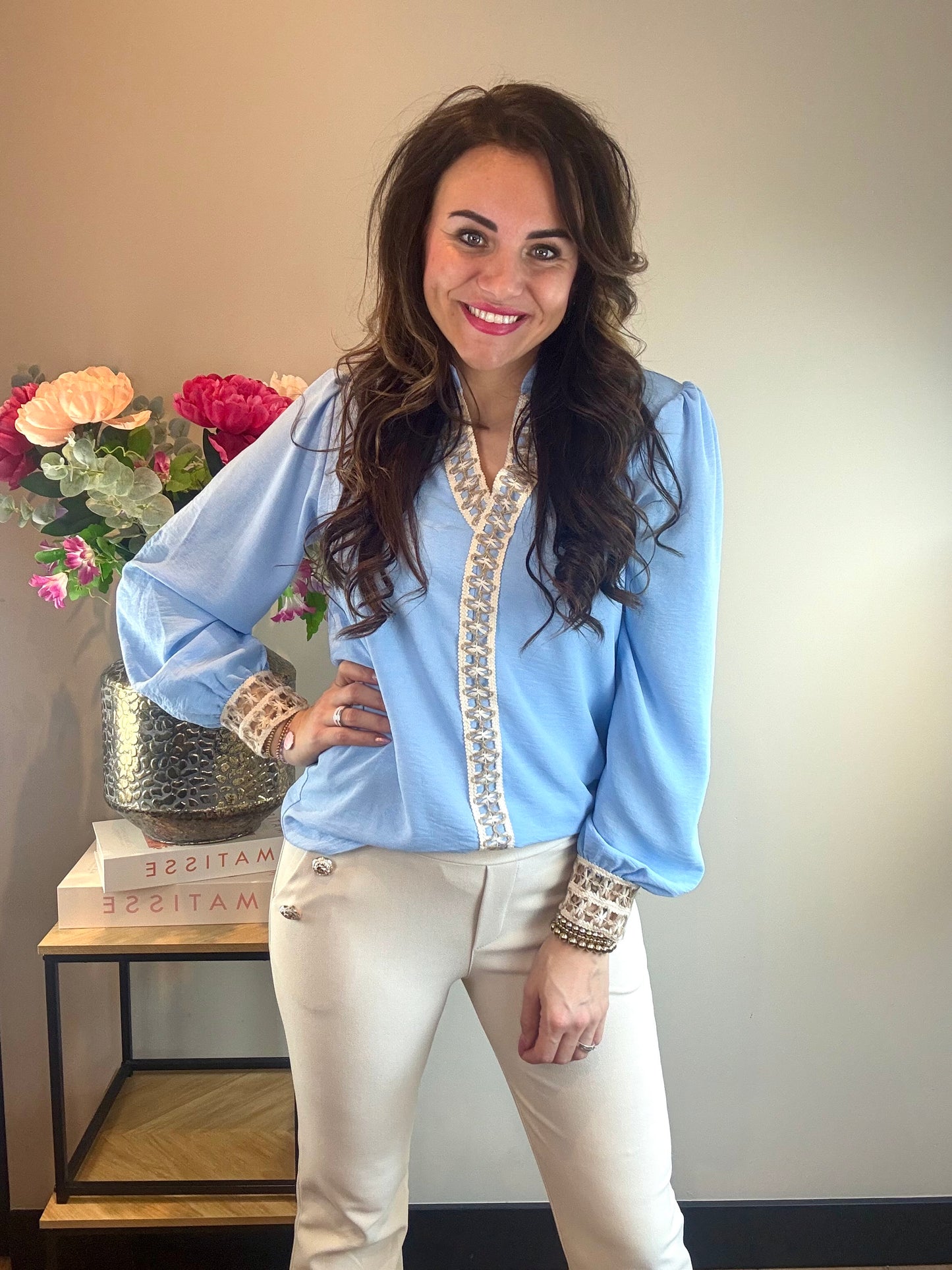 Blouse XIKKI blauw