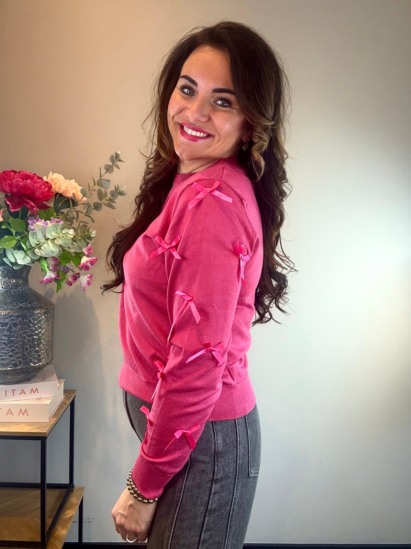 Trui BOW WHISPER - fuchsia