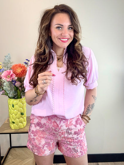 Blouse LORESSA licht roze