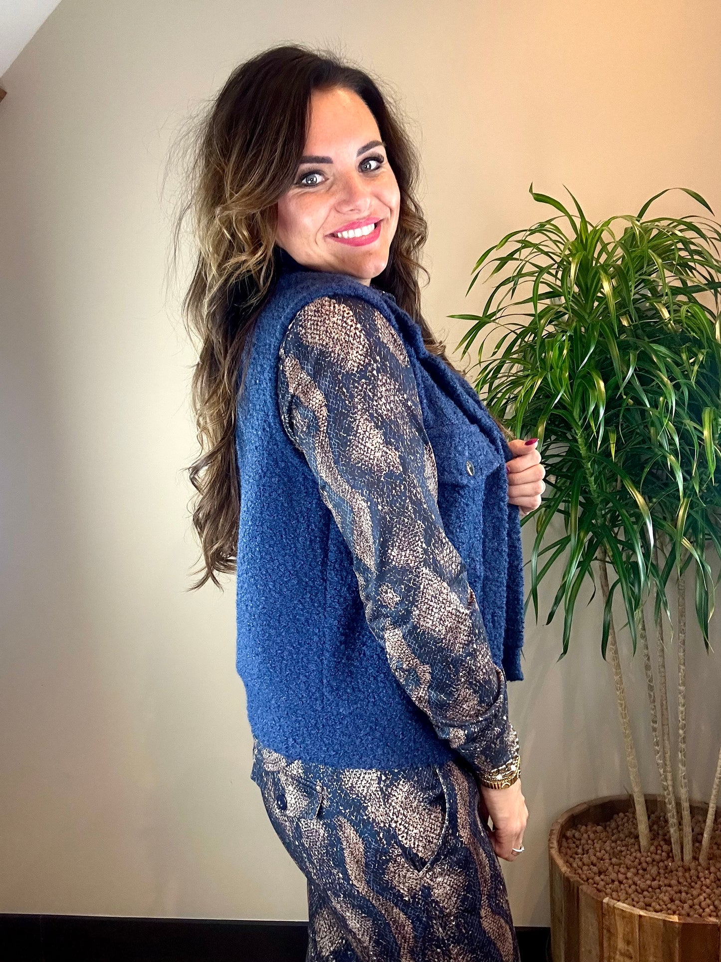 Gilet TESSY blauw