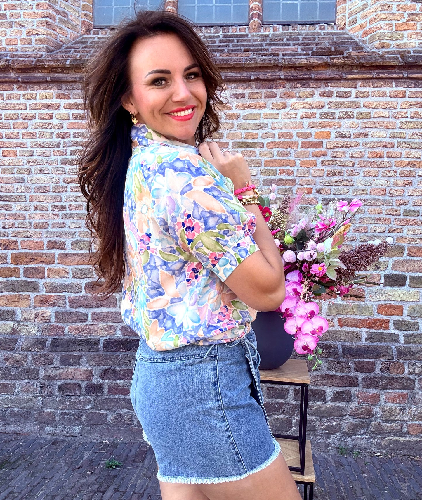Blouse SUNNY- blauw