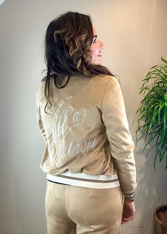 Bomber jacket ALL OR NOTHING camel