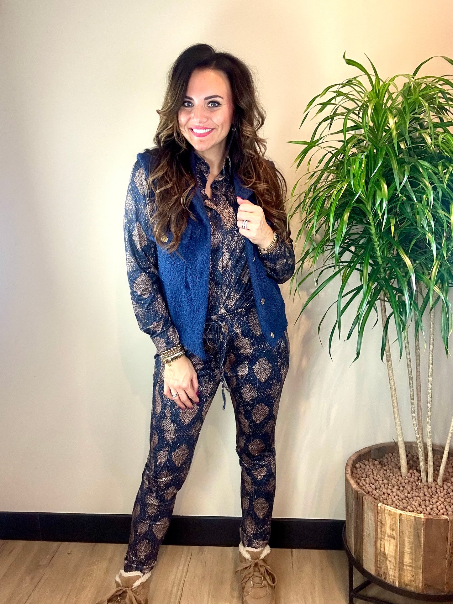 Broek SNAKE blauw