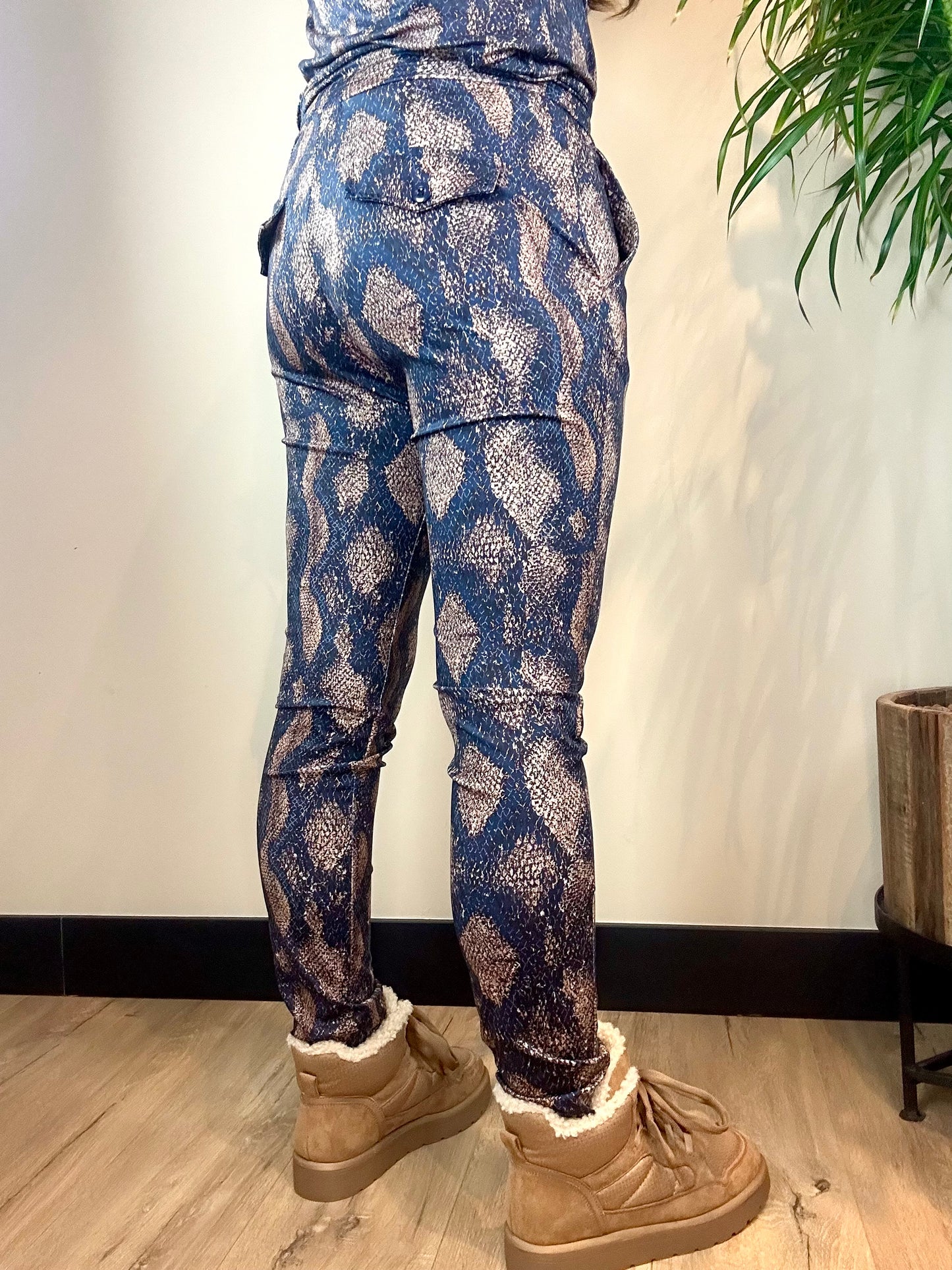 Broek SNAKE blauw