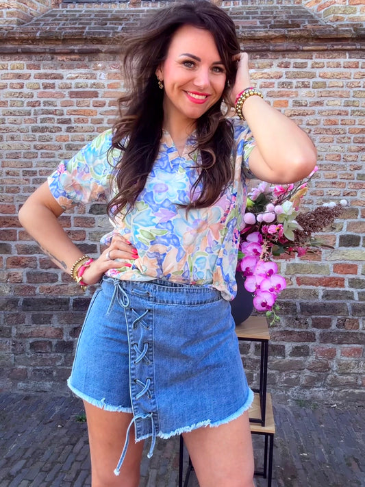 Blouse SUNNY- blauw