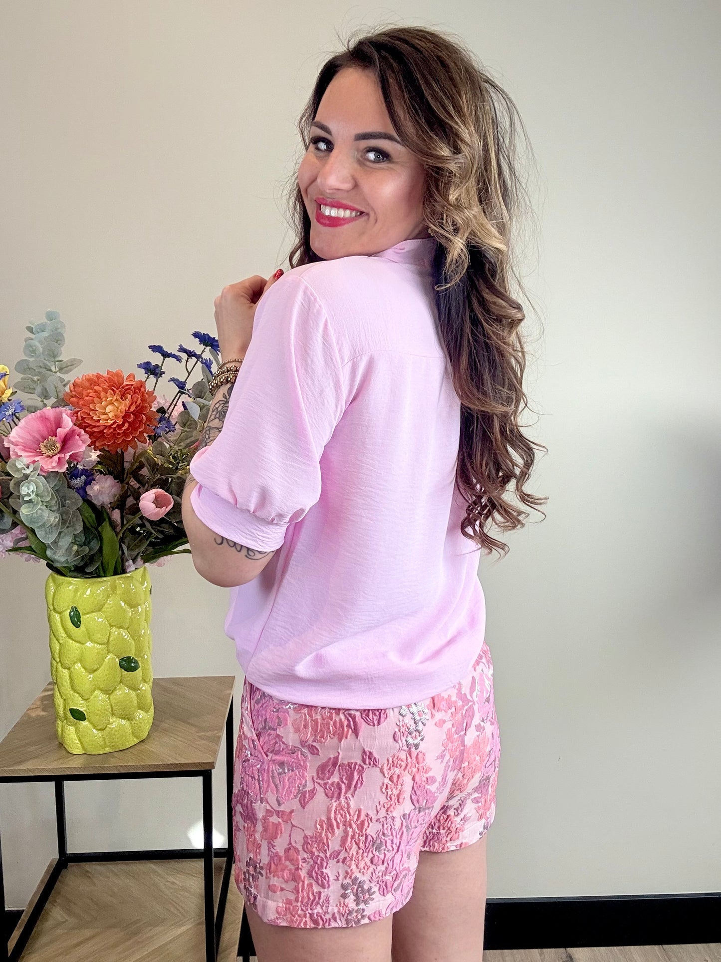 Blouse LORESSA licht roze