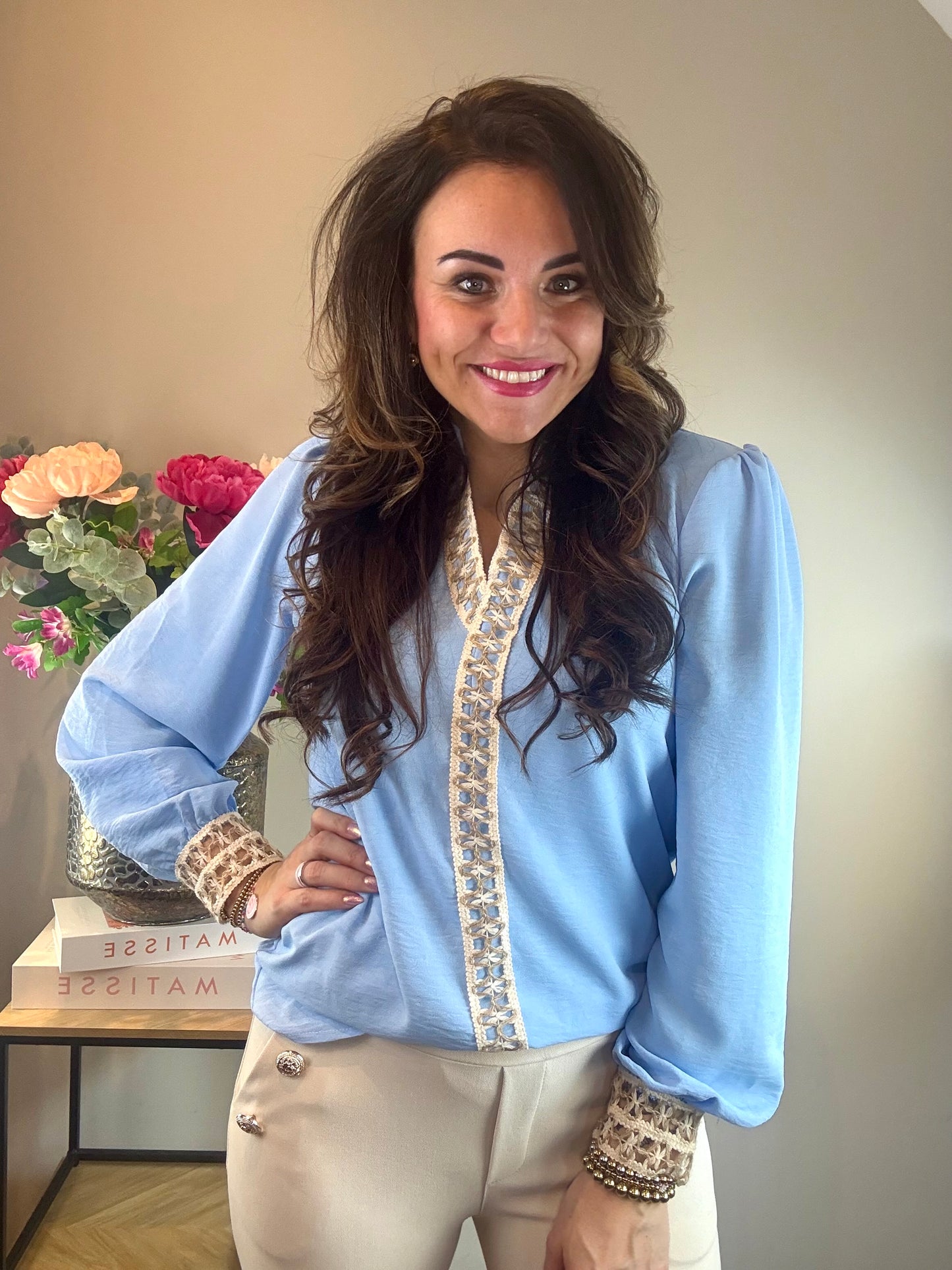 Blouse XIKKI blauw