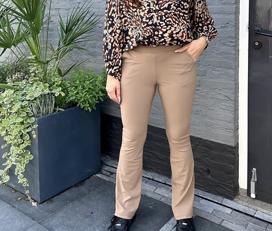 Flair broek VIEKE taupe 
