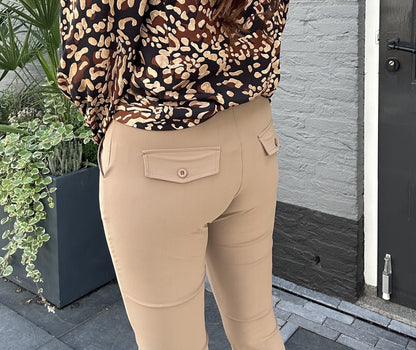 Flair broek VIEKE taupe 