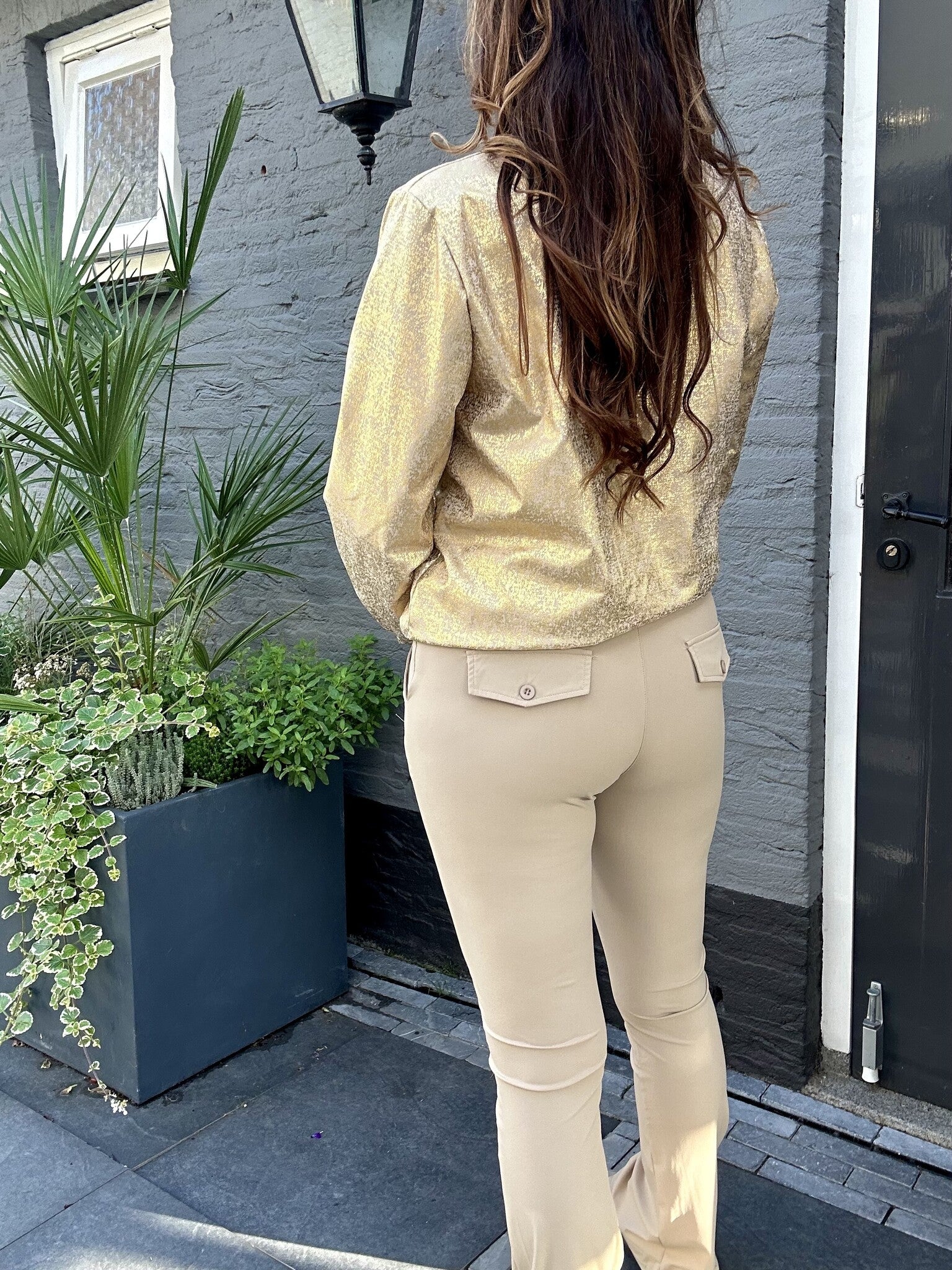 Flair broek VIEKE beige 