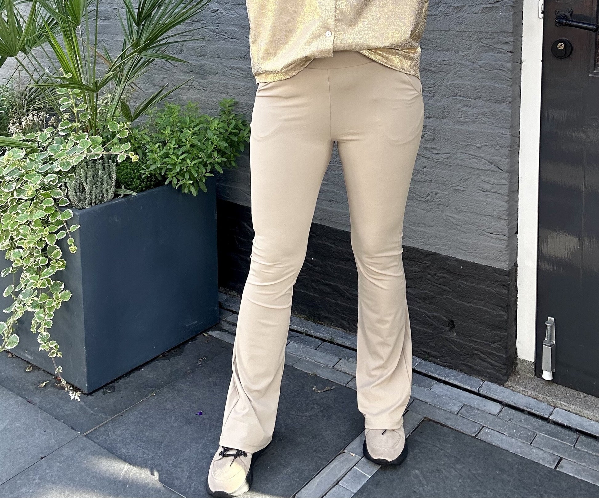 Flair broek VIEKE beige 